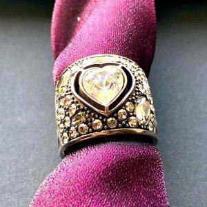 Rare Brighton Ecstatic Heart Ring Size 7